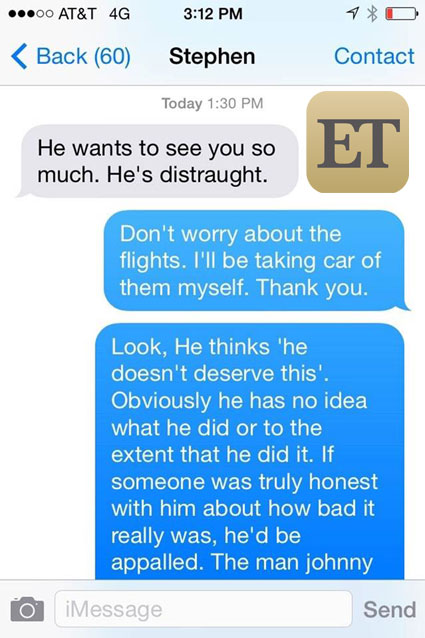 depp heard texts