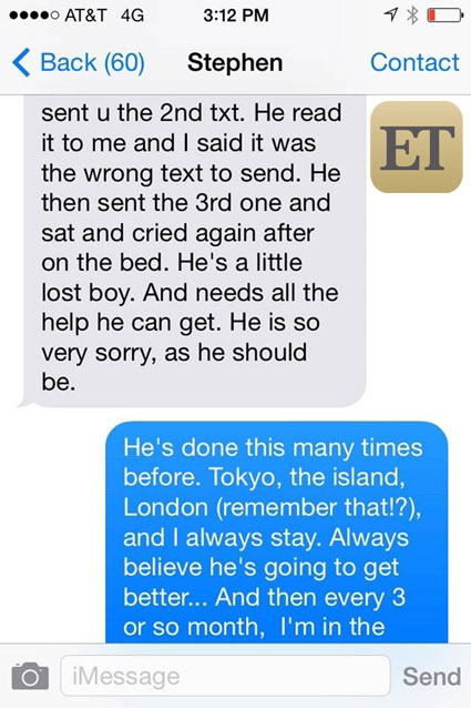 depp heard text