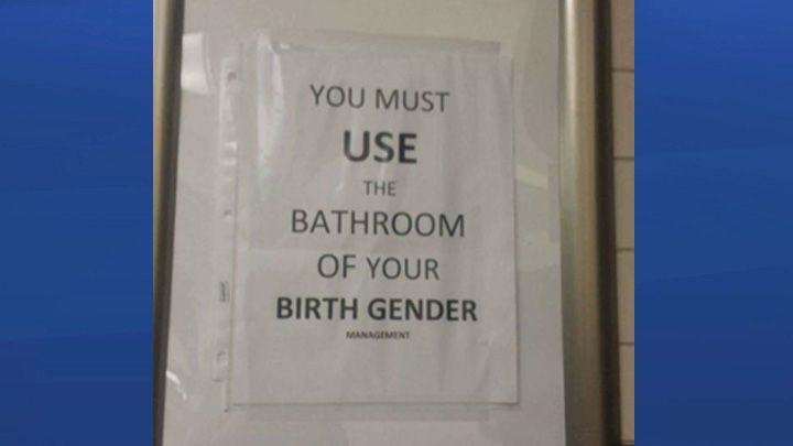 Bathroom sign