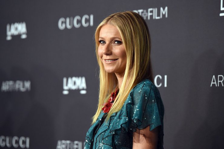 Actress Gwyneth Paltrow, wearing Gucci, attends LACMA 2015 Art+Film Gala Honoring James Turrell and Alejandro G Iñárritu, .