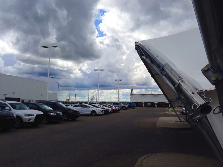 Calgary hail tent