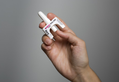 A nasal spray version of the overdose-reversing drug naloxone. A fentanyl overdose victim was revived after being administered naloxone by Saskatoon police officers.