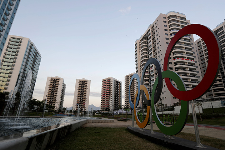 General view of the Athletes Village is seen on July 23, 2016, in Rio de Janeiro, Brazil. 