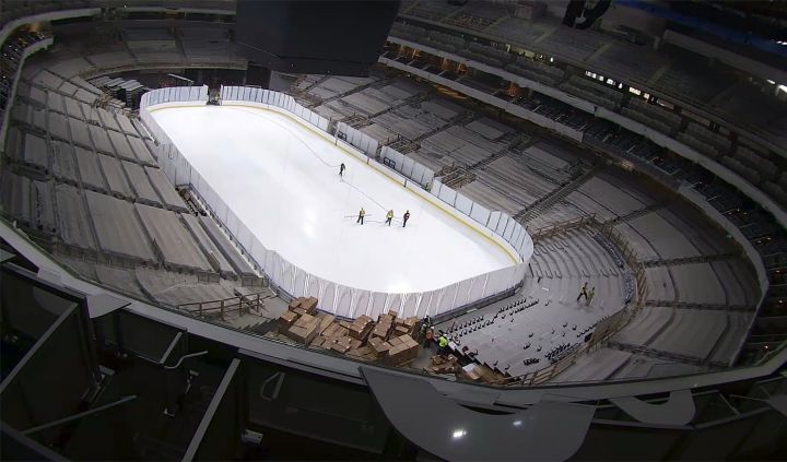 The ice at Rogers Place.