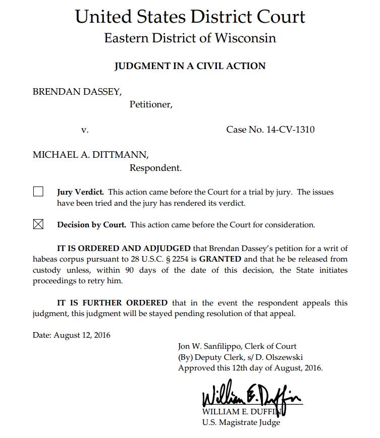 Brendan Dassey court order