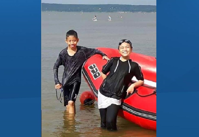 Friends identify two children who drowned at Grand Beach. David Medina, left, and Jhonalyn Javier.