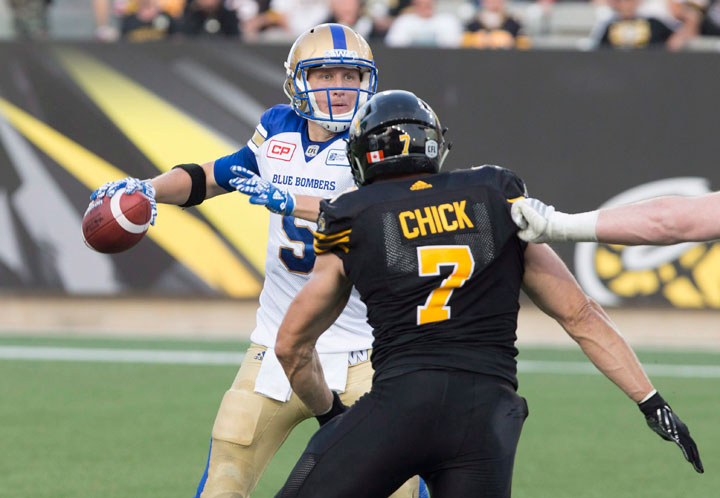 John Chick gets his shot at hitting his good friend Darian Durant on Saturday when his new team, the Hamilton Tiger-Cats, host Durant's Saskatchewan Roughriders.