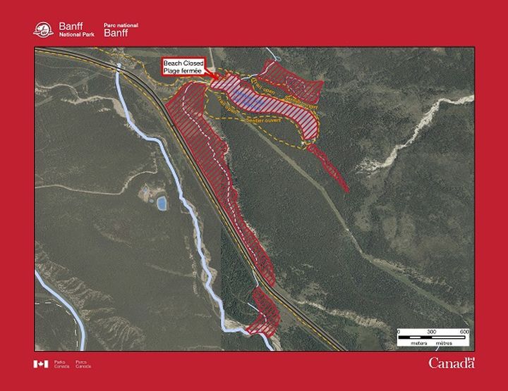 The Johnson Lake area in Banff National Park is restricted due to fish with whirling disease.