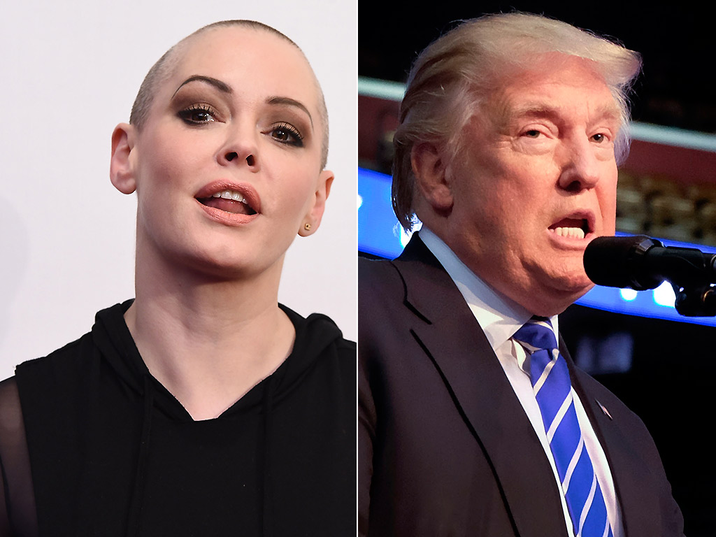 Rose McGowan, Donald Trump