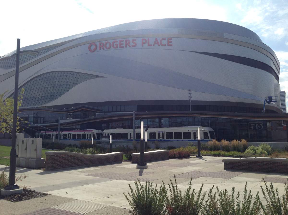 Rogers Place in downtown Edmonton.