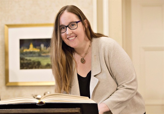 A file photo of Alberta Labour Minister Christina Gray.