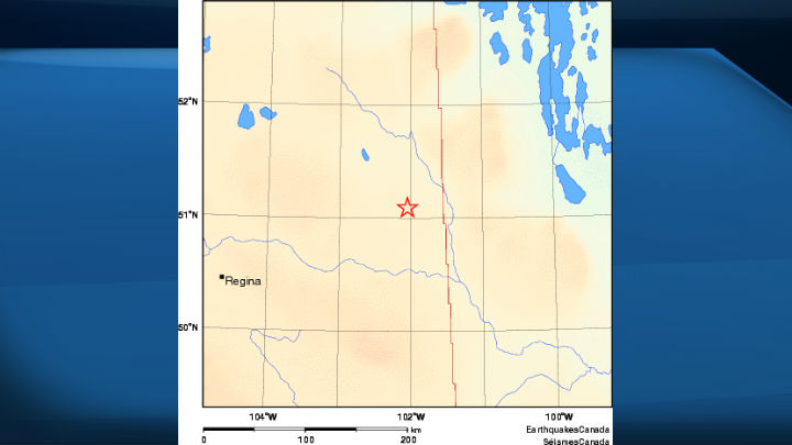 A 3.8 earthquake was felt detected in southeastern Saskatchewan, approximately 32 km SE of Yorkton.