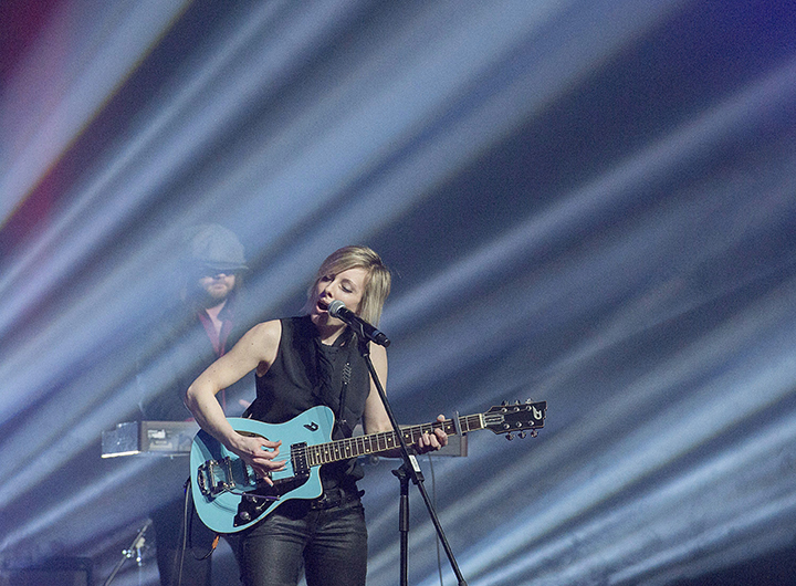 (File photo) Christina Martin, co-winner of the pop recording of the year award, performs at the 2016 East Coast Music Awards Gala in Sydney, N.S. on Thursday, April 14, 2016. 