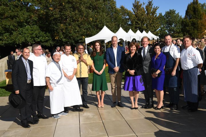 The royal couple meets with chefs at Mission Hill Winery in Kelowna, B.C.