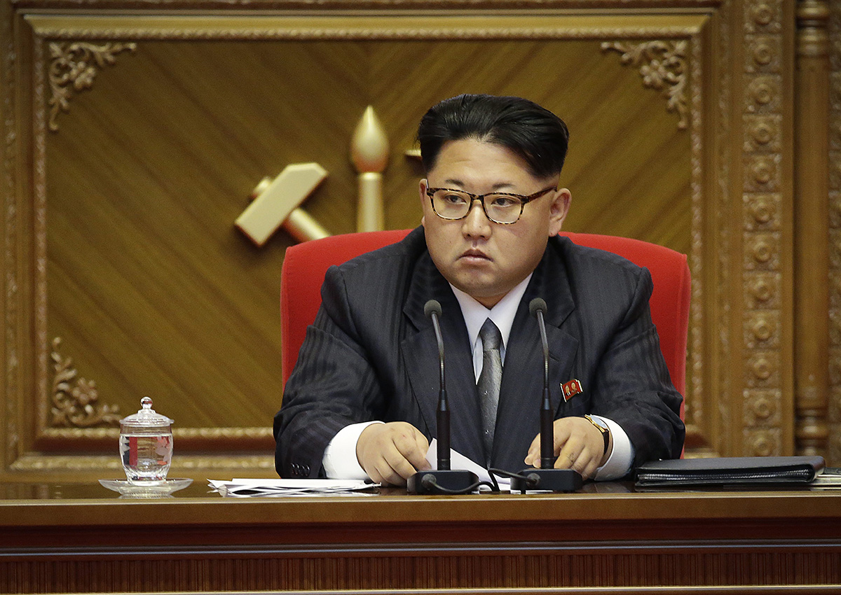 In this May 9, 2016 file photo, North Korean leader Kim Jong Un listens during the party congress in Pyongyang, North Korea.  