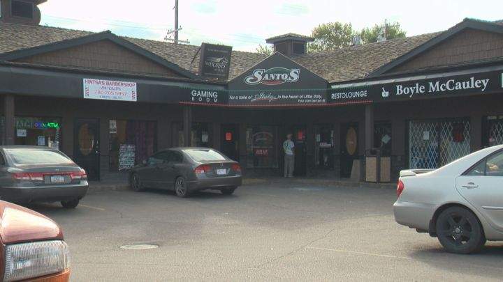 Officials said crews responded to a fire at Santo's Resto-Lounge near 95 Street and 108 Avenue just before 12:30 a.m. on Sept. 5, 2016.