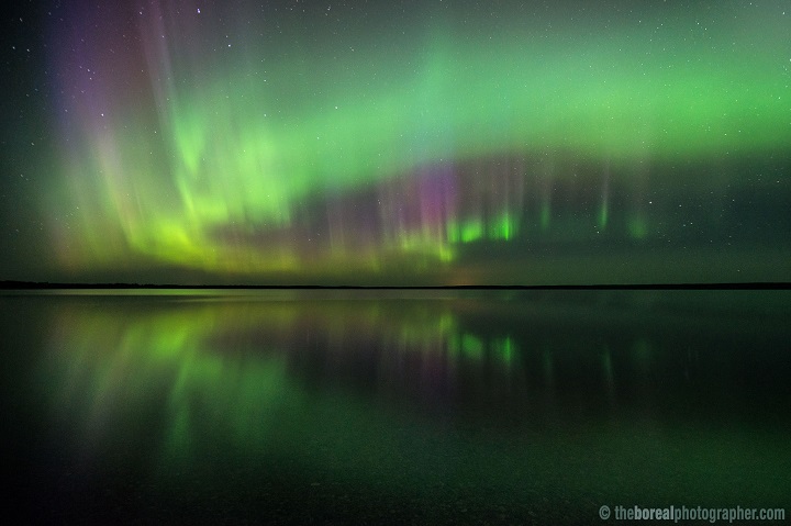 Northern Lights were prevalent all summer long, this photo from Clear Lake.