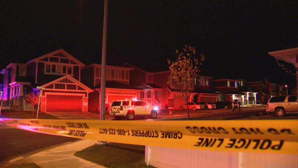 Calgary police were called to a house along Redstone Manor N.E. at about 8 p.m. on Tuesday, Sept. 20, 2016 for a fatal shooting. 