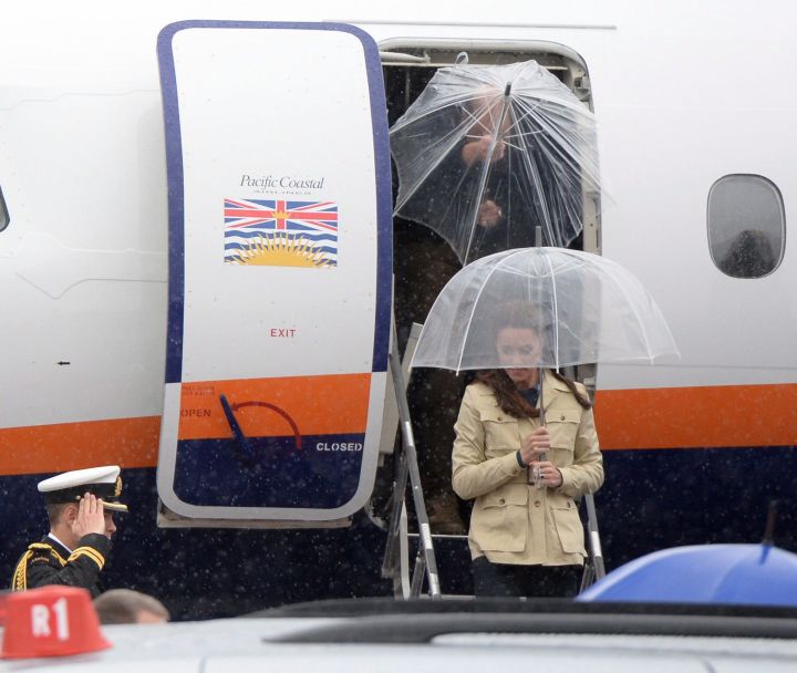 The Duke and Duchess of Cambridge arrive in Bella Bella, B.C., Monday, Sept. 26, 2016 as their royal visit to Canada continues.