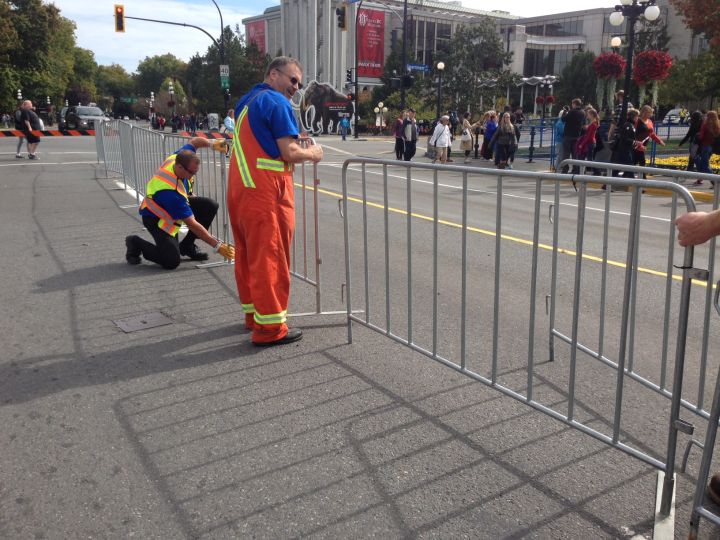 Royal visit security