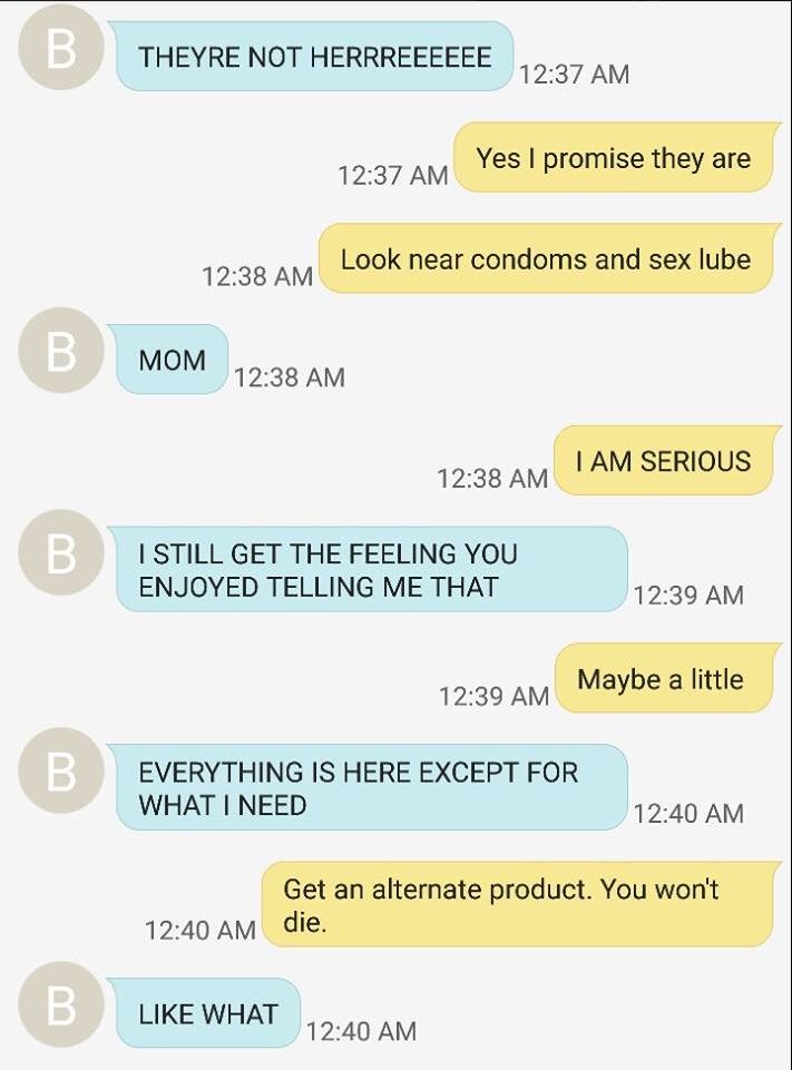 Mother-daughter text drama about feminine hygiene goes viral - image