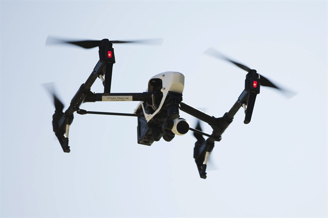 FILE PHOTO: Drones will be used by search-and-rescue crews in two communities in British Columbia as part of a one-year pilot project.