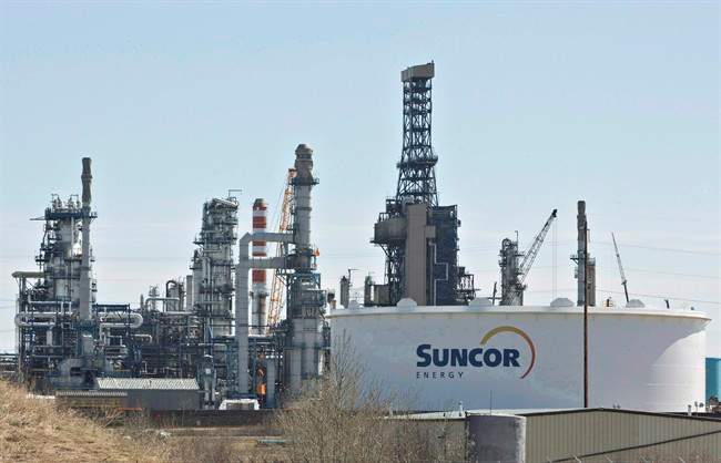 The Suncor Refinery in Edmonton is seen on Tuesday, April 29, 2014. 