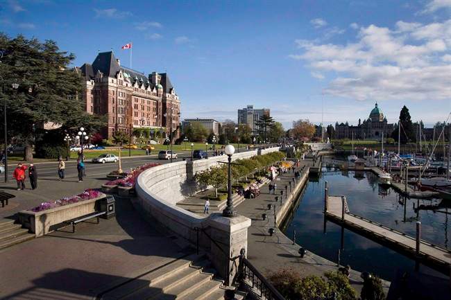 The Fairmont Empress Hotel at the Inner Harbour in downtown Victoria, B.C. (Deddeda Stemler/Canadian Press)