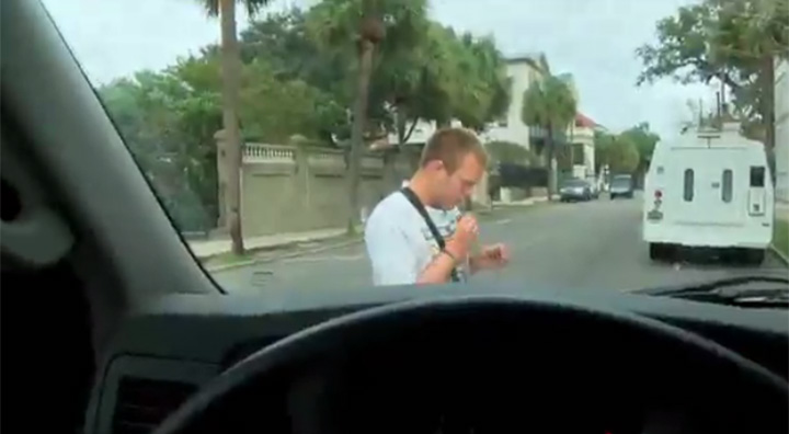 Black TV reporter confronts white man who called him N-word, slave in South Carolina - image