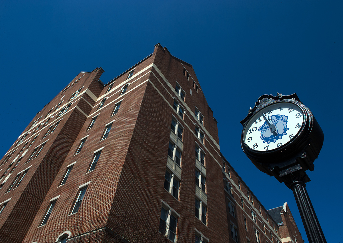 McCarthy Hall, a dormitory on the Georgetown University campus in Washington, DC. Cases of "virtual kidnapping" have been reported over the past two months in Virginia, California, Texas, Arizona and other states.