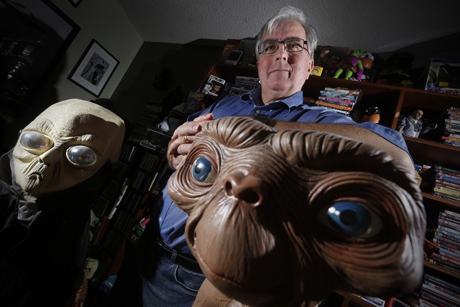 Chris Rutkowski, Canada's foremost UFO expert, whose day job is at the University of Manitoba is photographed in his Winnipeg home, Saturday, October 29, 2016.
