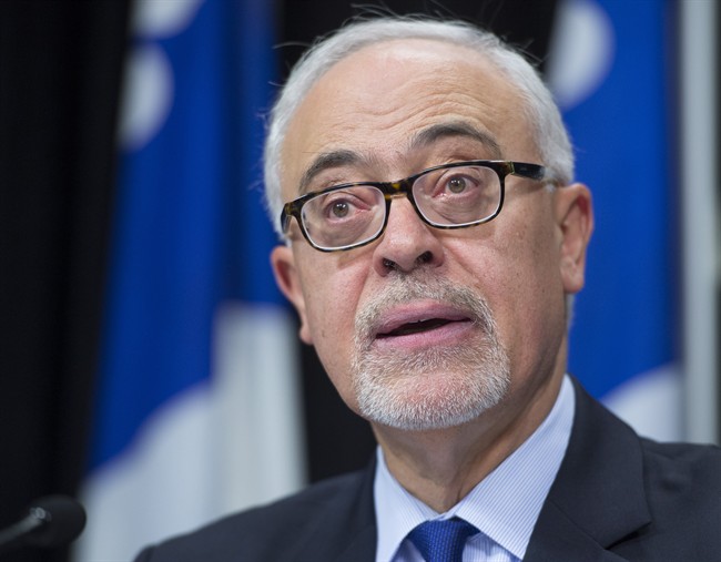 Quebec Finance Minister Carlos Leitao.