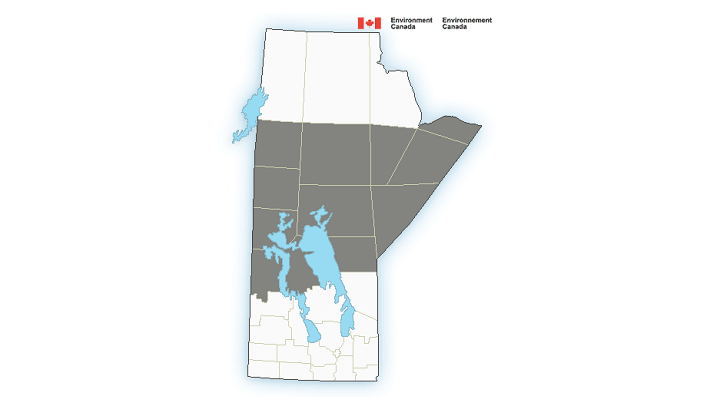 Areas in grey under special weather statement.