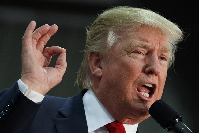 Republican presidential candidate Donald Trump speaks during a campaign rally, Thursday, Oct. 27, 2016, in Springfield, Ohio.