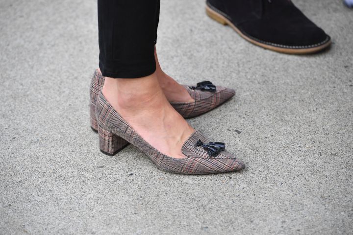 A close up of the Duchess of Cambridge’s shoes on Oct. 1, 2016–the final day of the Royal Visit to Canada.