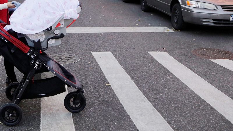  A 6-week-old baby died Thursday when a stroller plunged down an empty elevator shaft in NYC.
