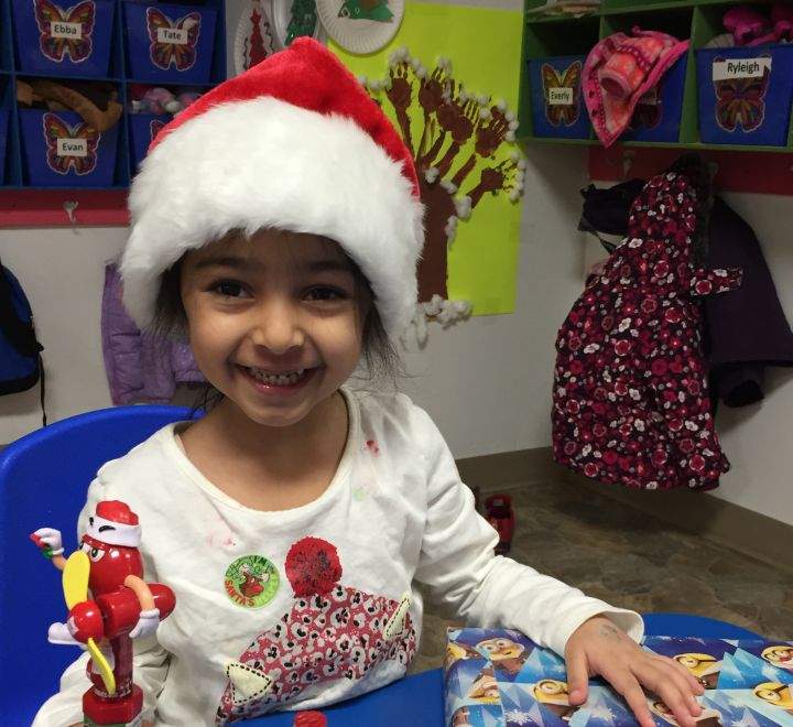 Amber Athwal at Christmas 2015.