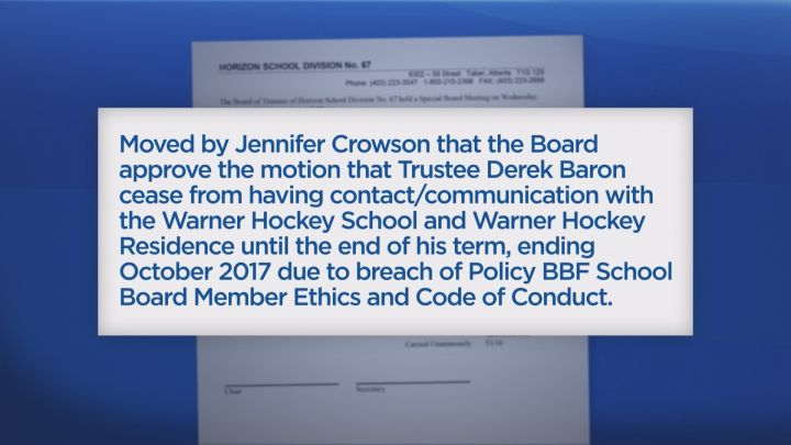 The above motion is part of a March 16, 2016 Horizon School Division No. 67 special board meeting.