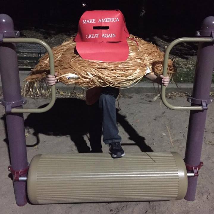 Boy’s funny Donald Trump hair costume a ‘huge’ Halloween treat online - image