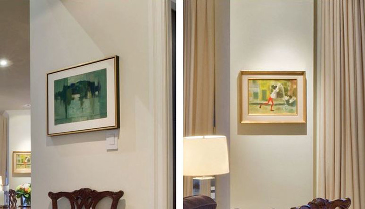 Toronto police are trying to find several paintings, some of which are pictured above, that were allegedly stolen from a downtown apartment.