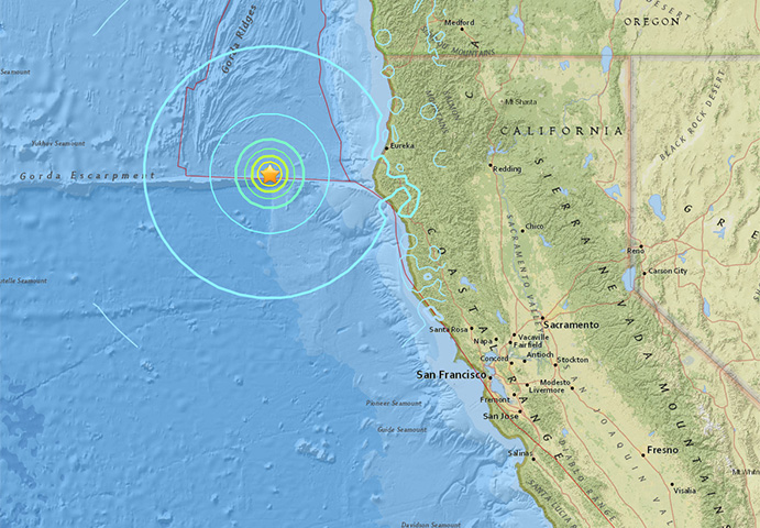 Strong earthquake strikes off California coast - image