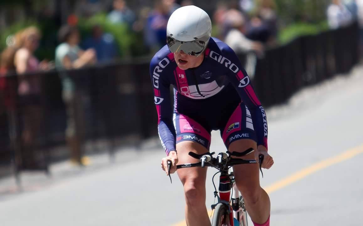 New Brunswick cyclist Ellen Watters is pictured in this handout photo.