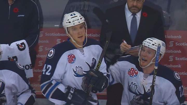 Manitoba Moose defenceman Peter Stoykewych will return to the team after a career year in 2016-17.
