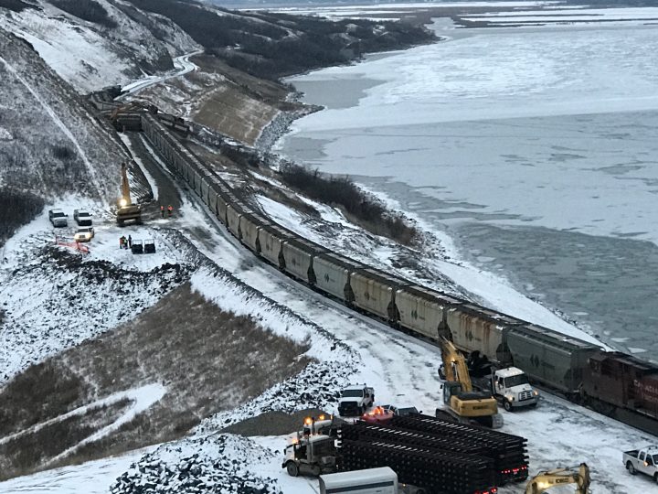 CP Rail says a freight train derailed Friday morning in the Rural Municipality of Longlaketon.
