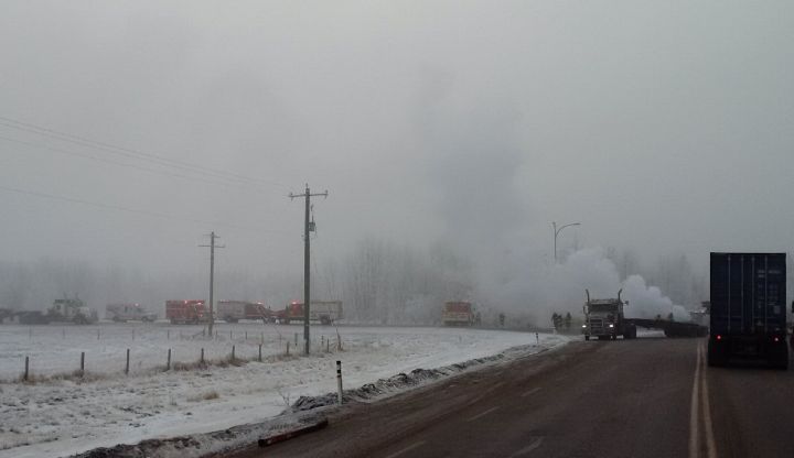 Fog creates dangerous driving conditions across parts of Alberta, delays air travel - image