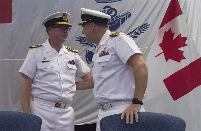 Mark Norman (left) has been suspended from his position as the vice chief of defence staff since January 2017.