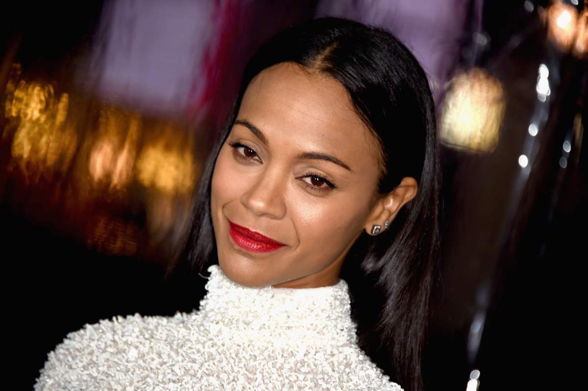 Actress Zoe Saldana arrives at the Premiere Of Warner Bros. Pictures' "Live By Night" at TCL Chinese Theatre on January 9, 2017 in Hollywood, California. 