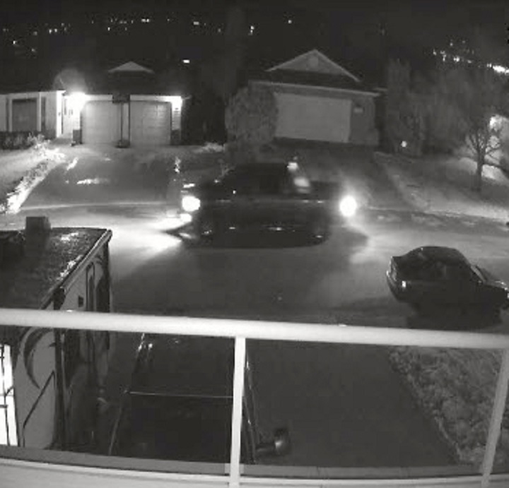 Security footage shows the vehicle suspected in the involvement of distributing hate literature in Chilliwack, B.C.
