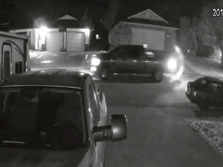 Security footage shows the vehicle suspected in the involvement of distributing hate literature in Chilliwack, B.C.