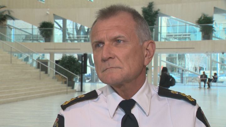 Edmonton Police Chief Rod Knecht speaks to the media Thursday, Jan. 19, 2017.